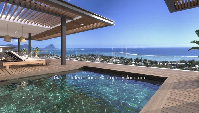 Luxury villa with panoramic sea view and private pool for sale | Legend Hill Resort, Black River