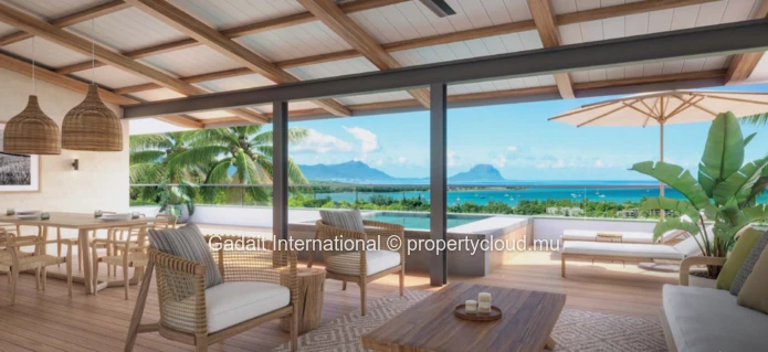 Villa avec piscine, vue sur mer et accès golf | Rivière Noire, Île Maurice