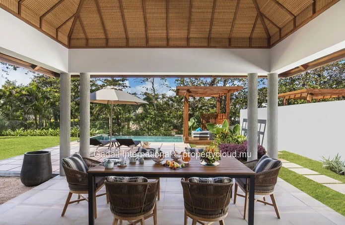 Villa de 4 chambres avec accès exclusif aux services de luxe sur l'île Maurice.