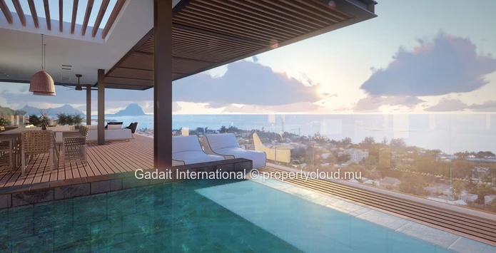 Duplex luxury villa with panoramic ocean view