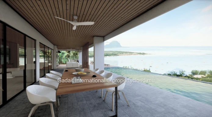 Invest in a magnificent villa with a panoramic view on the Morne and the lagoon of West Mauritius