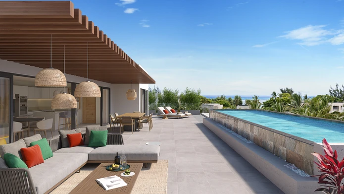 Coconut Grove-A1 : Appartements de 3 chambres sur la côte nord de l'île Maurice