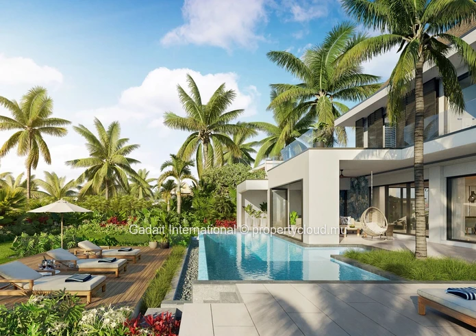 Villa de luxe en vente à Belle Mare, Île Maurice avec un accès direct à la plage