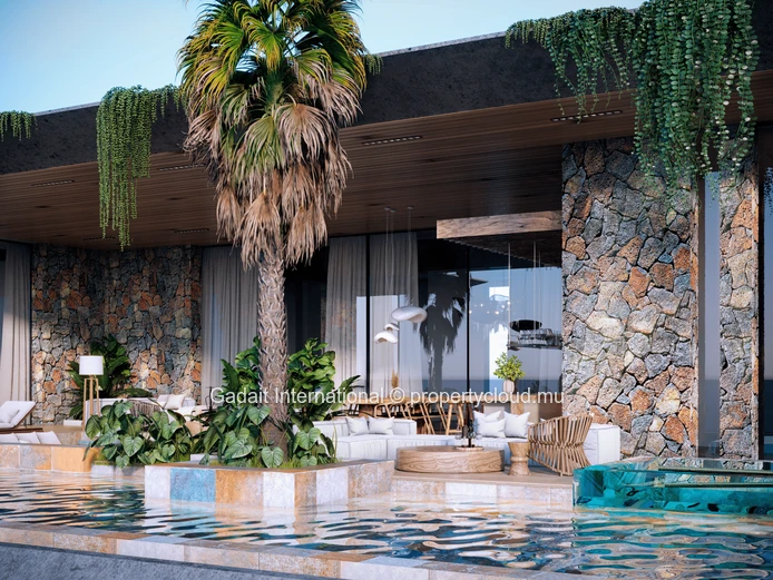 Luxueuse villa avec vue mer, golf, spa et services personnalisés à Bel Ombre, île Maurice