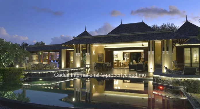 Luxury 5-bedroom villa with private beach for sale in Tamarina, Mauritius