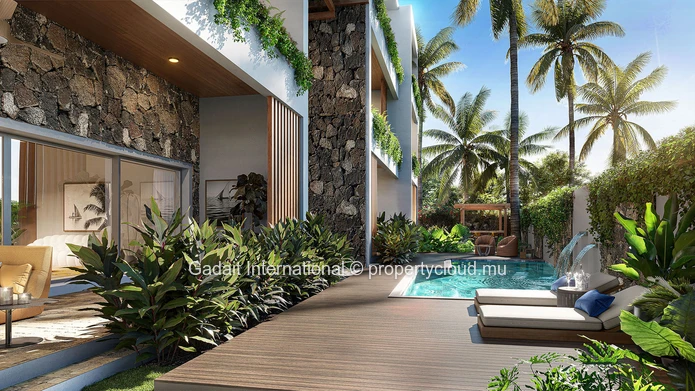 Appartement de Prestige avec Jardin & Piscine Privée – Résidence Boutique Royal Merville