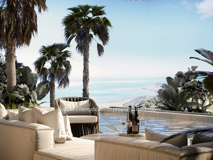 Luxueuse villa avec vue mer, golf, spa et services personnalisés à Bel Ombre, île Maurice