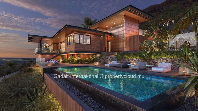 Majestic Villa with Contemporary Design and Breathtaking Ocean Views in Rivière Noire