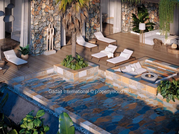 Luxueuse villa avec vue mer, golf, spa et services personnalisés à Bel Ombre, île Maurice