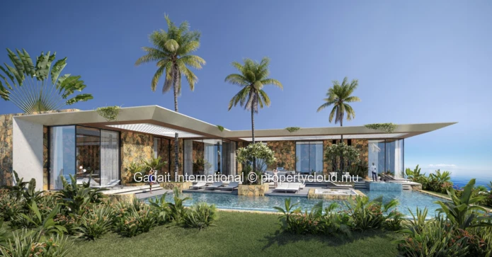 Luxueuse villa avec vue mer, golf, spa et services personnalisés à Bel Ombre, île Maurice
