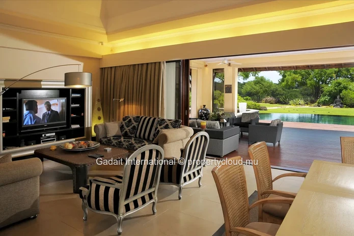 Luxury 5-bedroom villa with private beach for sale in Tamarina, Mauritius
