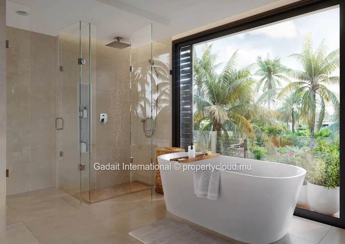 Villa de luxe en vente à Belle Mare, Île Maurice avec un accès direct à la plage