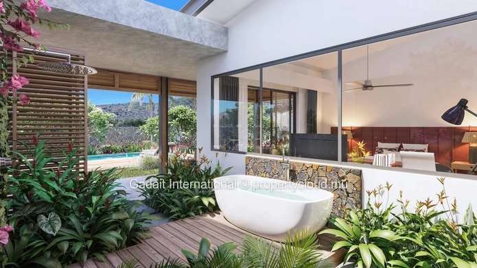 Luxury villa with mountain views, close to golf course and beaches for sale | Tamarin, Mauritius