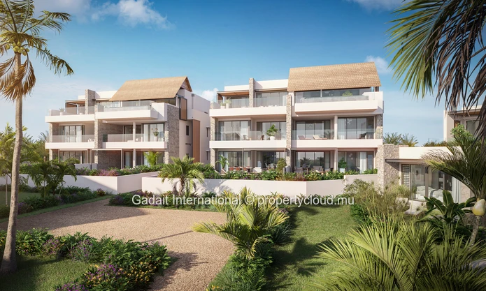Experience exclusivity with GADAIT International: luxury penthouse with pool, view of Le Morne