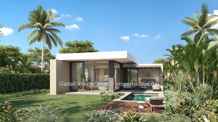 Invest in a luxury 2 bedroom villa with golf view in Azuri, Mauritius