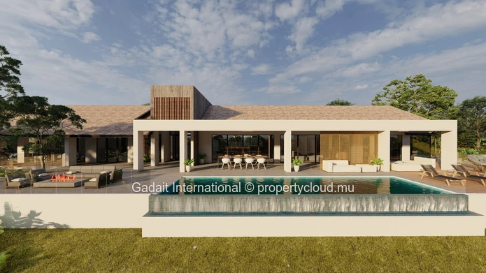 Invest in a magnificent villa with a panoramic view on the Morne and the lagoon of West Mauritius