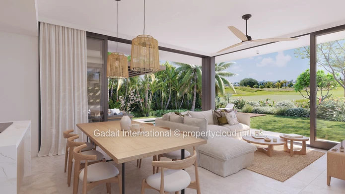Invest in a luxury 2 bedroom villa with golf view in Azuri, Mauritius