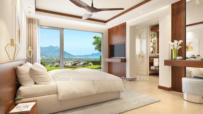 Magnifique villa de plain pied à vendre à Rivière Noire, avec Vue morne à l'Ile Maurice