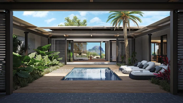 HARMONIE : 204 m² villa with sea view and Le Morne mountain panorama in Rivière Noire