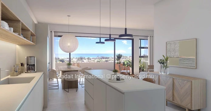 Appartement à vendre avec vue sur la mer à Tamarin, l'Île Maurice
