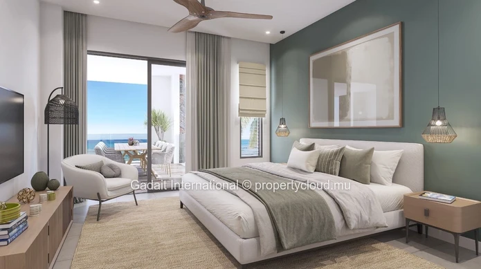 For Sale Elegant seafront Apartment, an incomparable living environment in the heart of the west coast of Mauritius