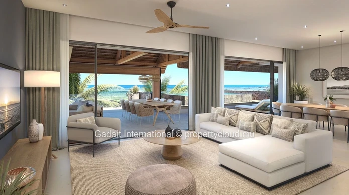 For Sale Elegant seafront Apartment, an incomparable living environment in the heart of the west coast of Mauritius