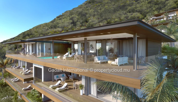 Luxury villa with panoramic sea view and private pool for sale | Legend Hill Resort, Black River