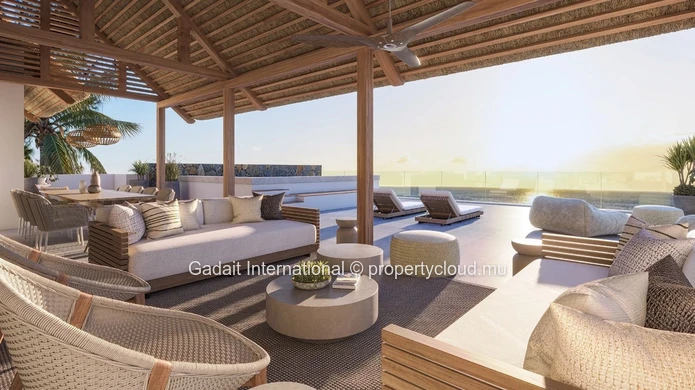 For Sale Elegant seafront Apartment, an incomparable living environment in the heart of the west coast of Mauritius