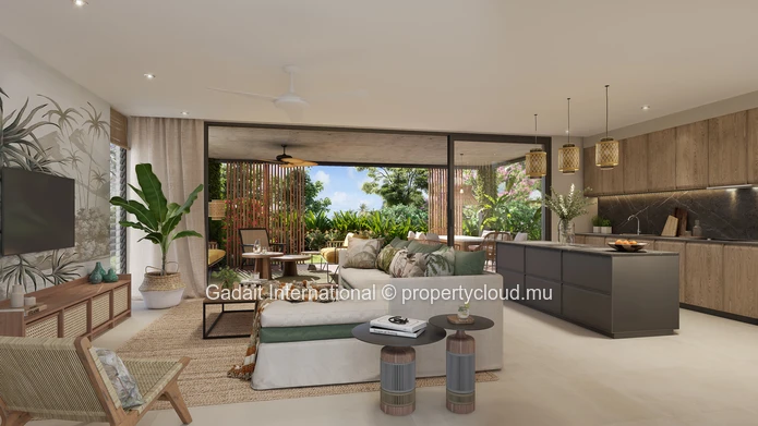 Appartement de 2 chambres avec terrasse à vendre, au cœur d'un domaine exclusif à Beau Champ