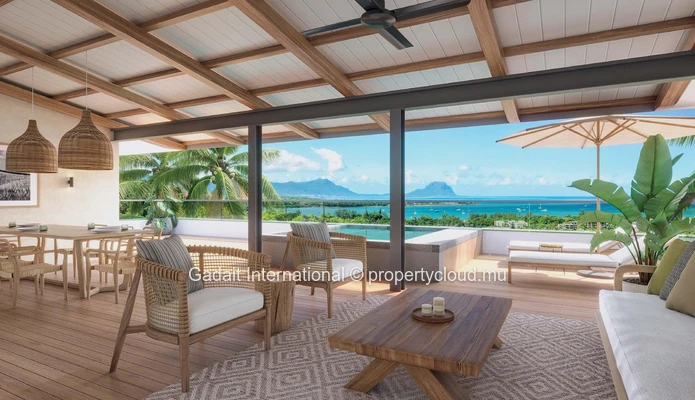 Elegant penthouse in Rivière Noire, top-of-the-range amenities and serenity