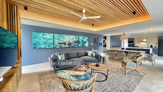 Villa de luxe avec vue sur le golf dans un cadre tropical à vendre | Héritage Bel Ombre
