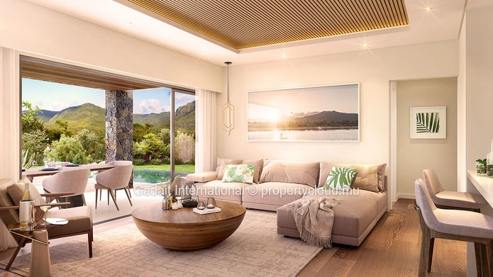 Buy a luxury villa with Morne and Lagoon view in West Mauritius