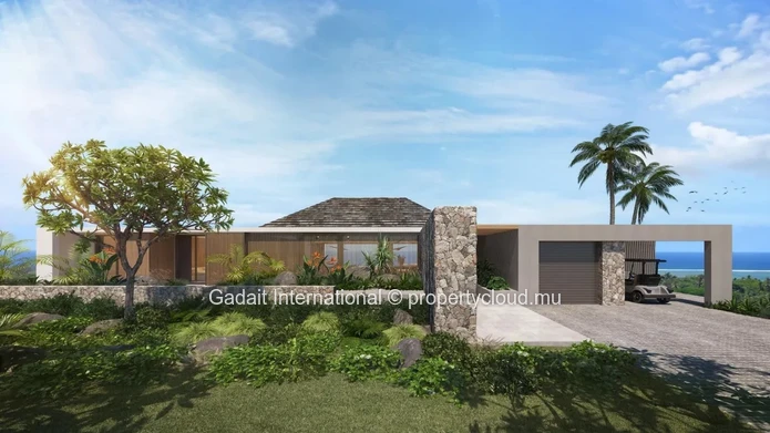 Villa de luxe 4 chambres à vendre avec vue sur le golf et l'océan, île Maurice
