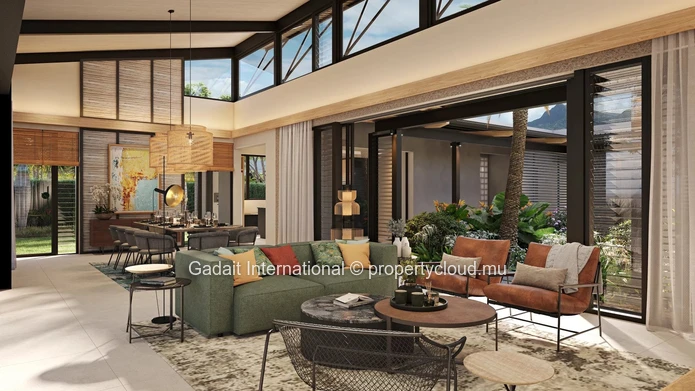 HARMONIE : 204 m² villa with sea view and Le Morne mountain panorama in Rivière Noire