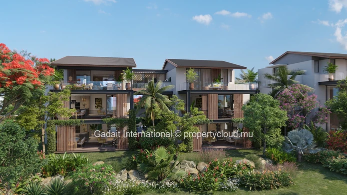 Appartement de 2 chambres avec design contemporain et vue imprenable à Beau Champ