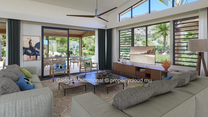 A prestigious villa in Tamarin with 4 bedrooms, pool and exceptional views