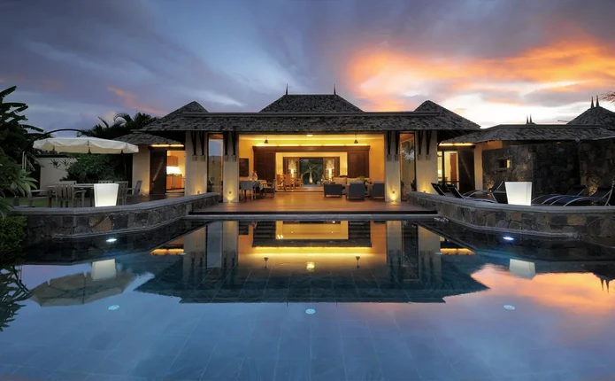 Luxury 5-bedroom villa with private beach for sale in Tamarina, Mauritius