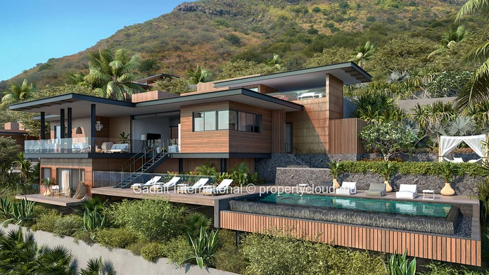 Luxury villa with panoramic sea view and private pool for sale | Legend Hill Resort, Black River
