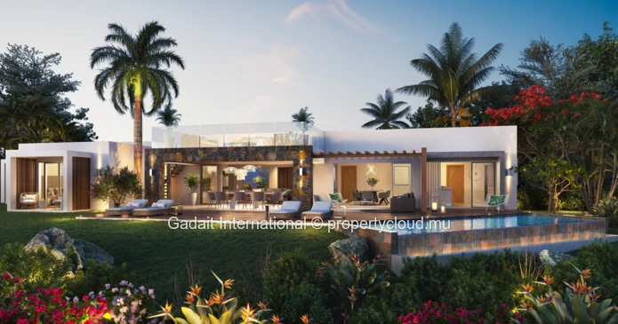 Magnifique villa de plain pied à vendre à Rivière Noire, avec Vue morne à l'Ile Maurice